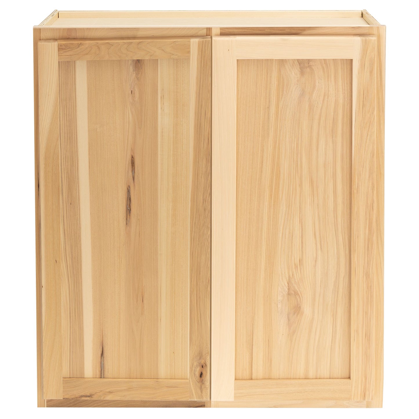 Quicklock  Raw Hickory Wall Cabinet - Double Door