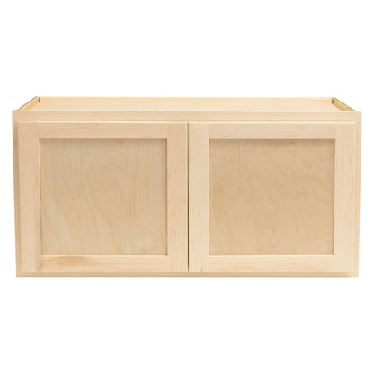 Microwave Wall Kitchen Cabinet Raw Maple