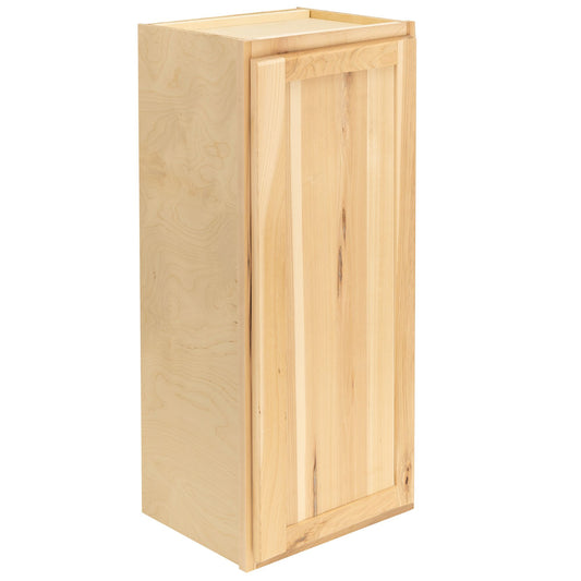 Quicklock Raw Hickory Wall Cabinet - Single Door