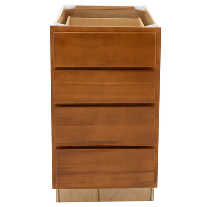 4 Drawer Kitchen Cabinet Provincial Stain Base Cabinet