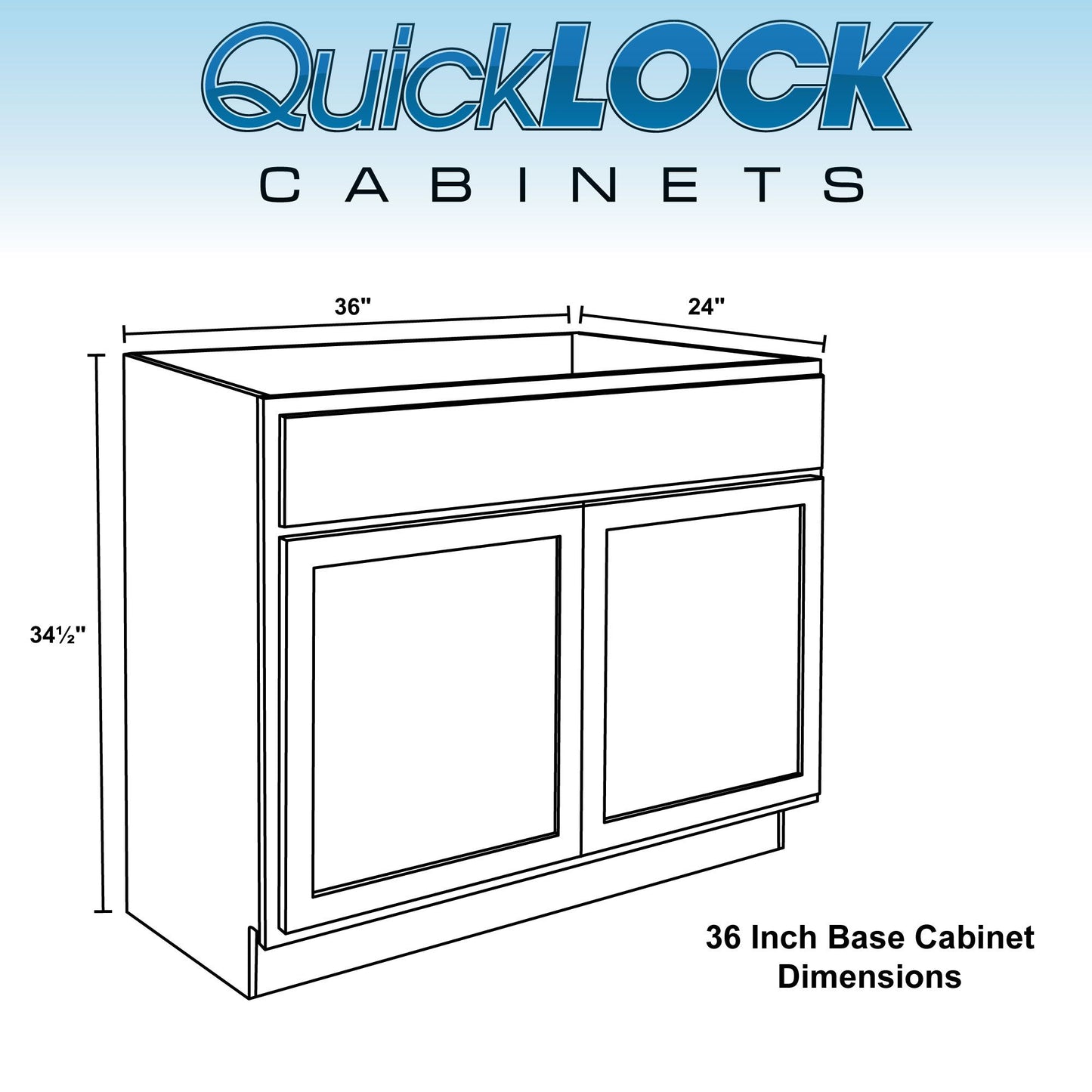 27" - 36" Kitchen Cabinet Raw Maple Base Cabinet