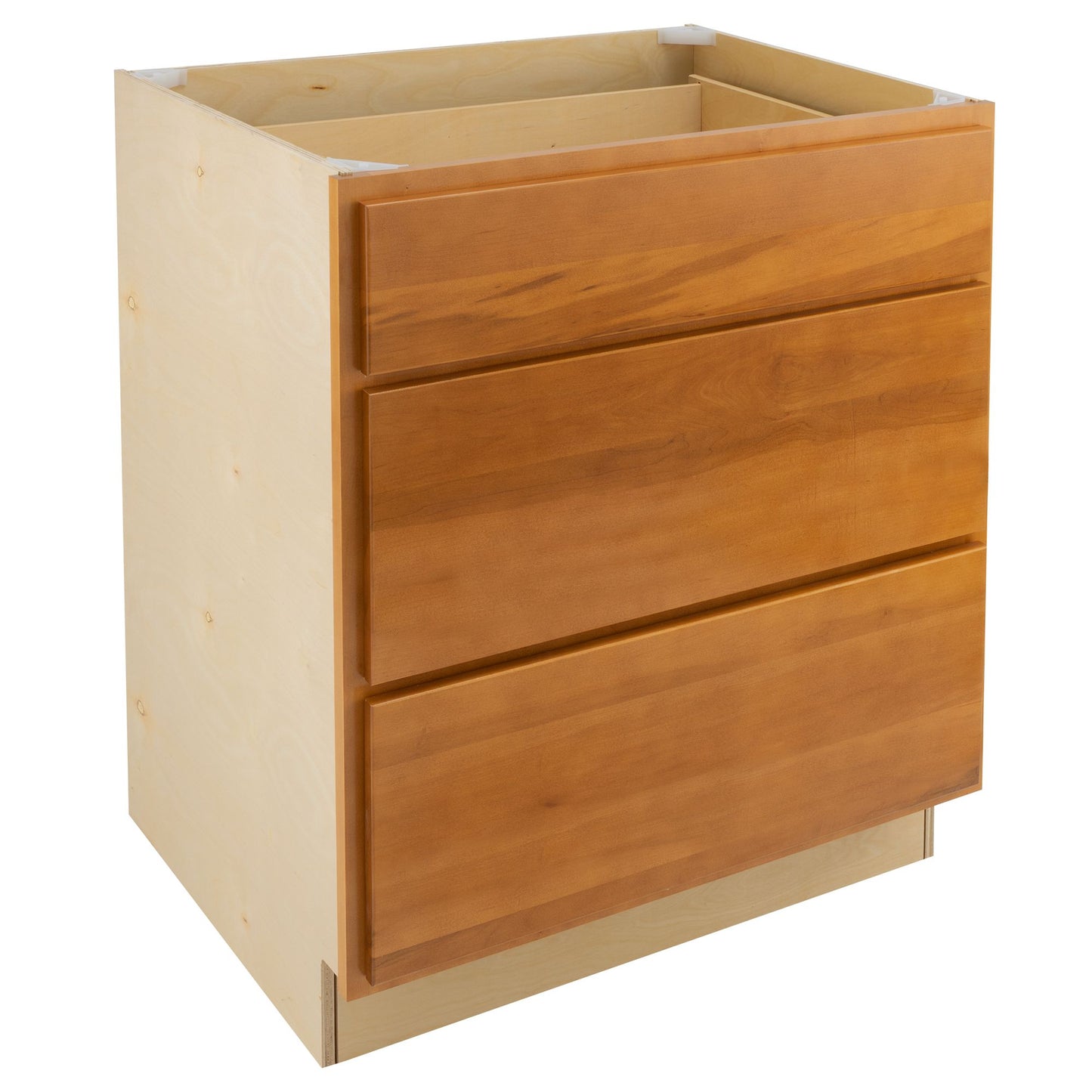 3 Drawer kitchen Cabinet Provincial Stain Base Cabinet