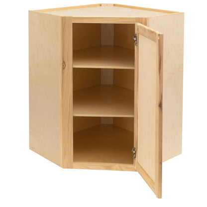 Corner Wall Kitchen Cabinet Raw Hickory