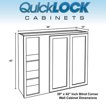 Blind Corner Wall Kitchen Cabinet Pure White