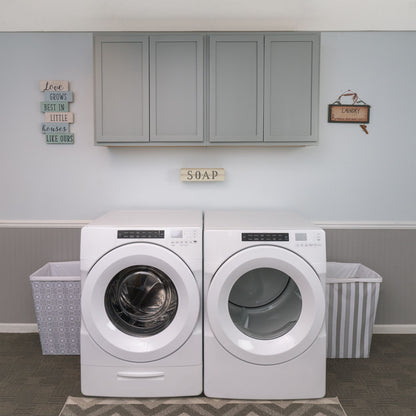 Laundry Room 2 Cabinets Set Magnetic Gray