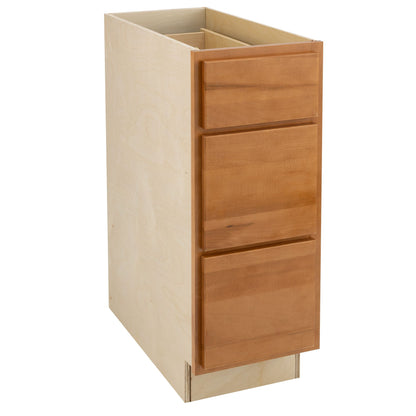 3 Drawer kitchen Cabinet Provincial Stain Base Cabinet