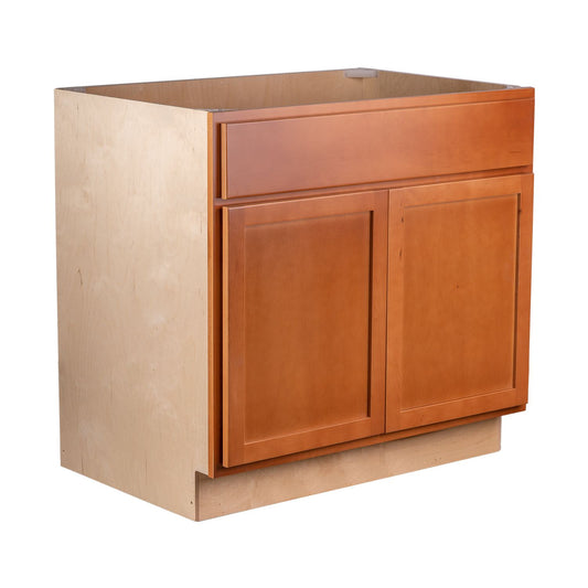 Quicklock Provincial Stain Sink Base Cabinet