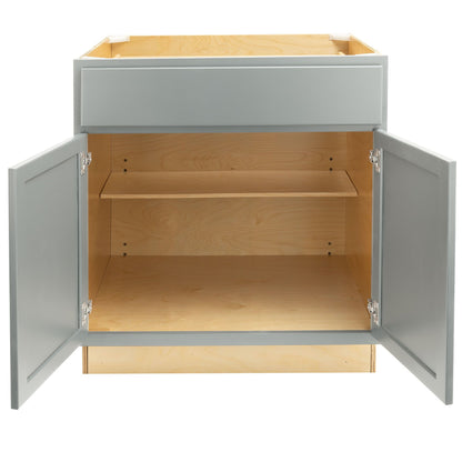 30" - 36" Kitchen Cabinet Magnetic Gray Base Cabinet