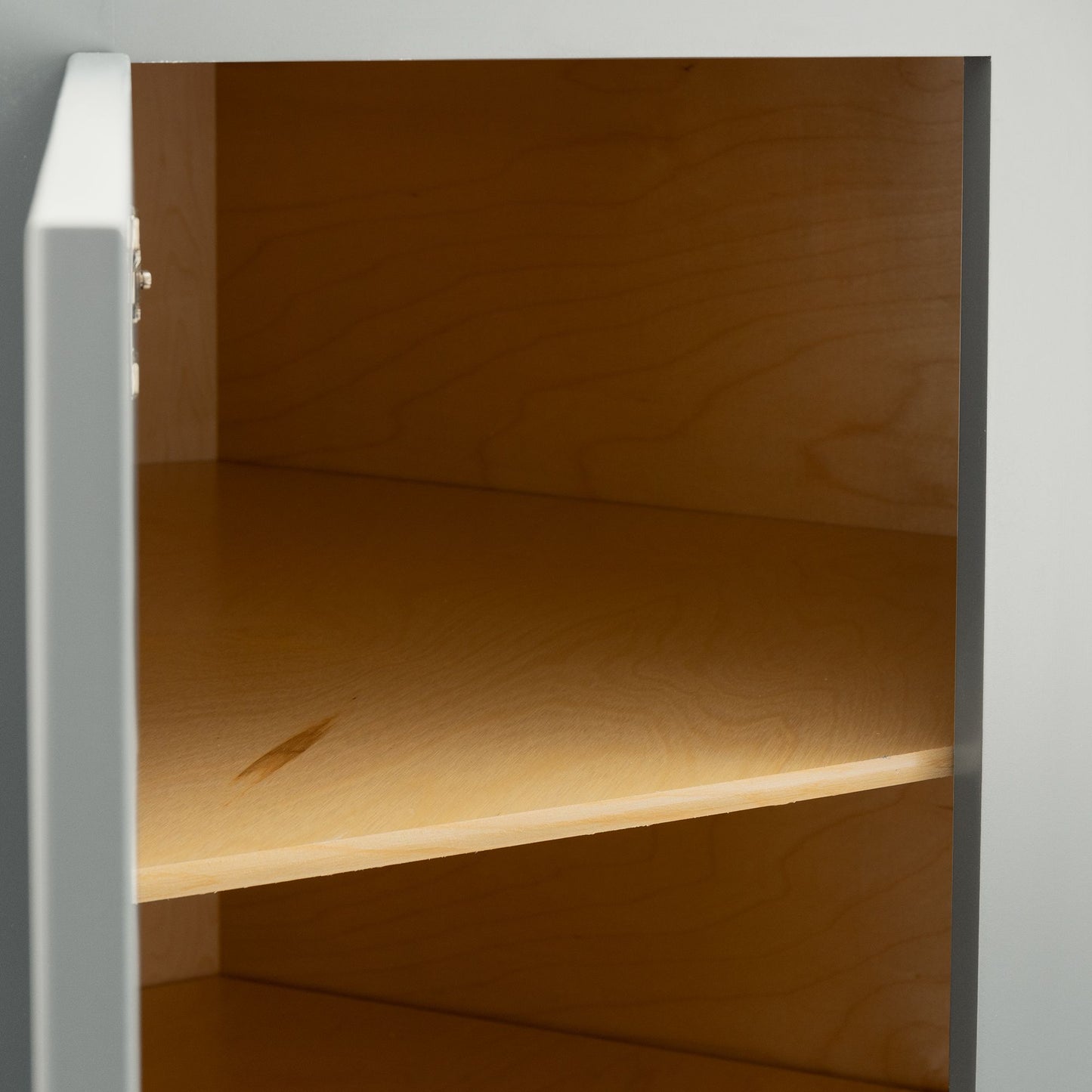 Quicklock Magnetic Gray Wall Corner Cabinet