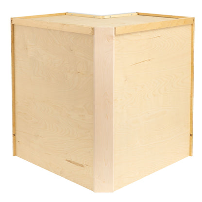 Lazy Susan Kitchen Cabinet Pure White Corner Base Cabinet