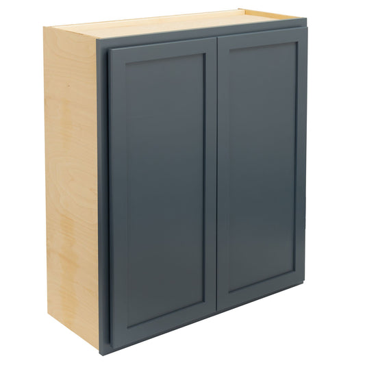 Quicklock Needlepoint Navy Wall Cabinet - Double Door