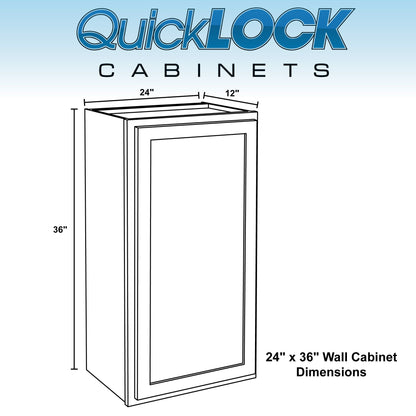 12" - 24" Wall Kitchen Cabinet Raw Maple