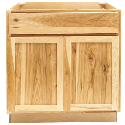 27" - 36" Kitchen Cabinet Rustic Hickory Base Cabinet