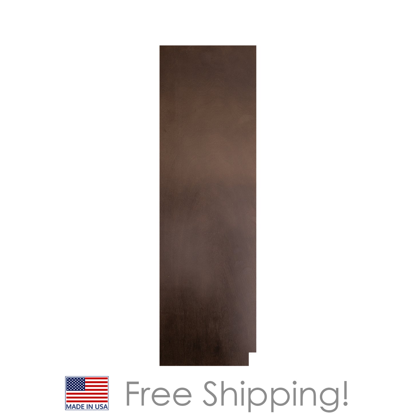 Quicklock RTA (Ready-to-Assemble) Espresso Stain .25"X23.25"X84" Pantry End Panel - Right side