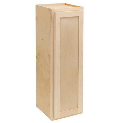 12" - 24" Wall Kitchen Cabinet Raw Maple