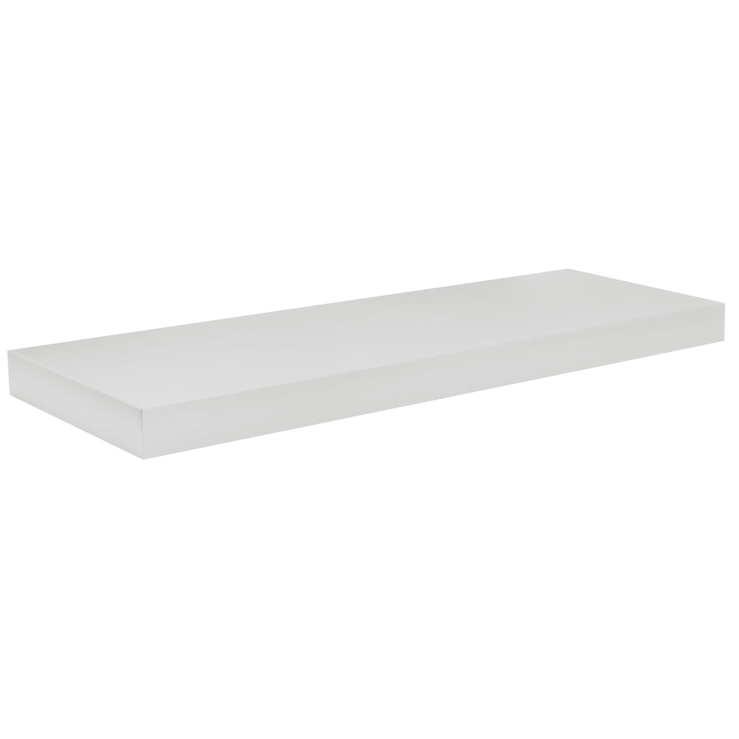 Quicklock Pure White Floating Shelf - Slim