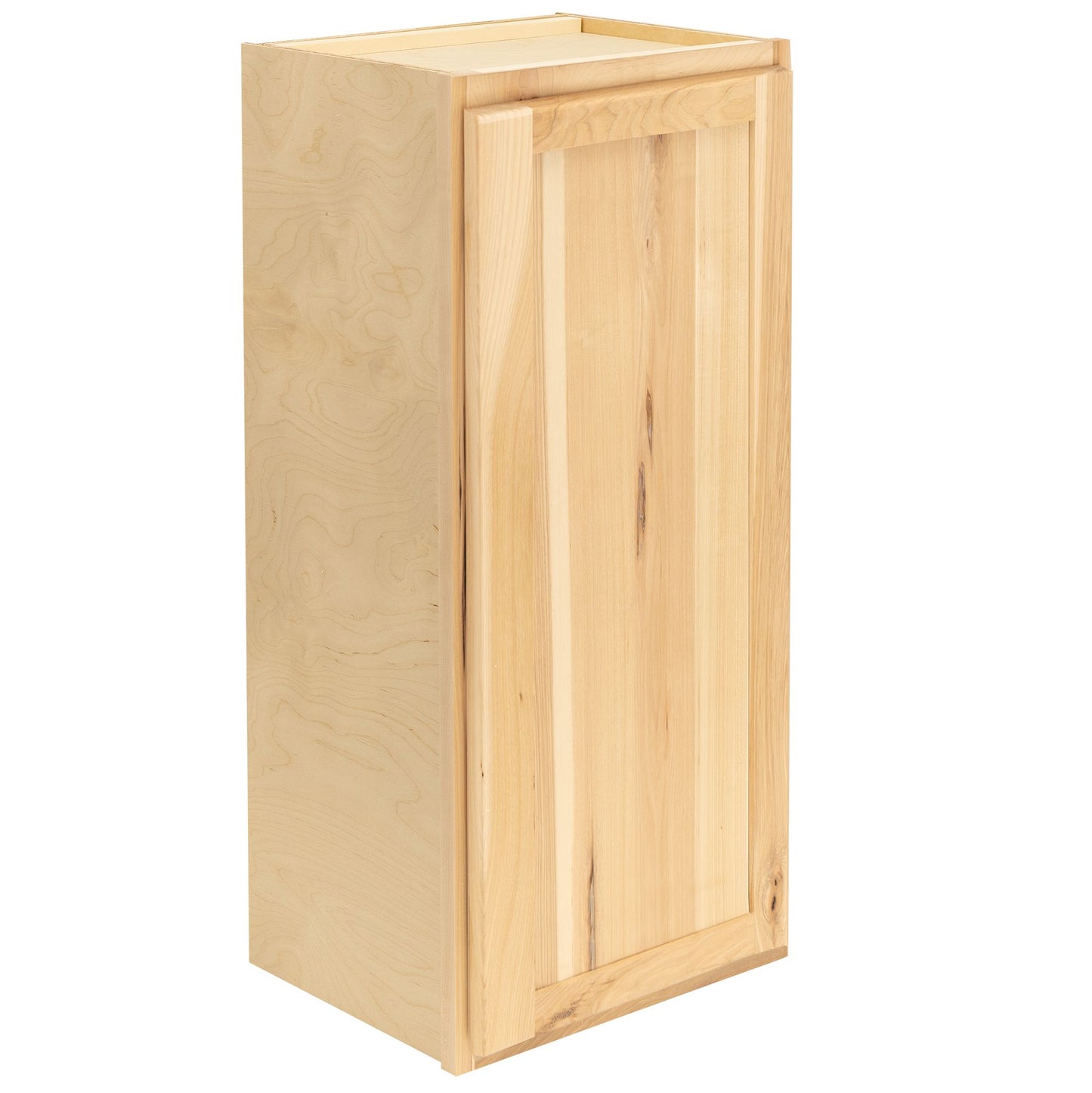 Quicklock Raw Hickory Wall Cabinet - Single Door