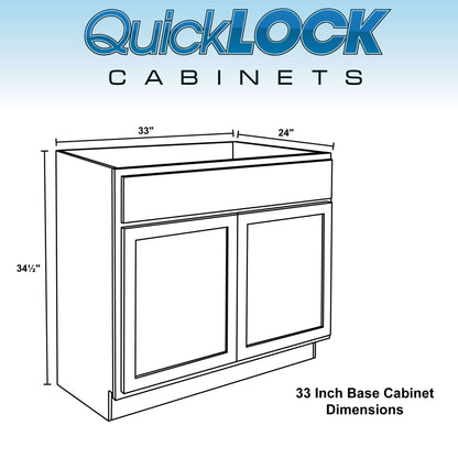 27" - 36" Kitchen Cabinet Raw Maple Base Cabinet