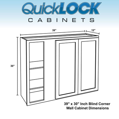 Blind Corner Wall Kitchen Cabinet Pure White