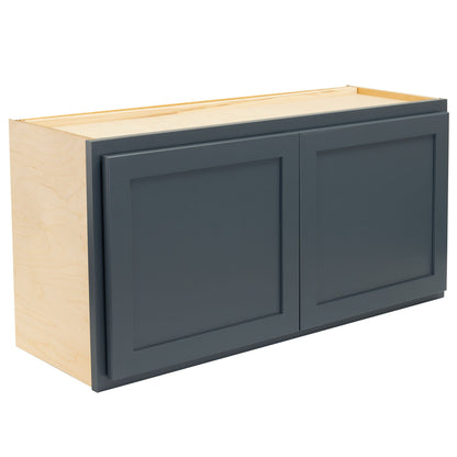 Refrigerator Wall Kitchen Cabinet Needlepoint Navy