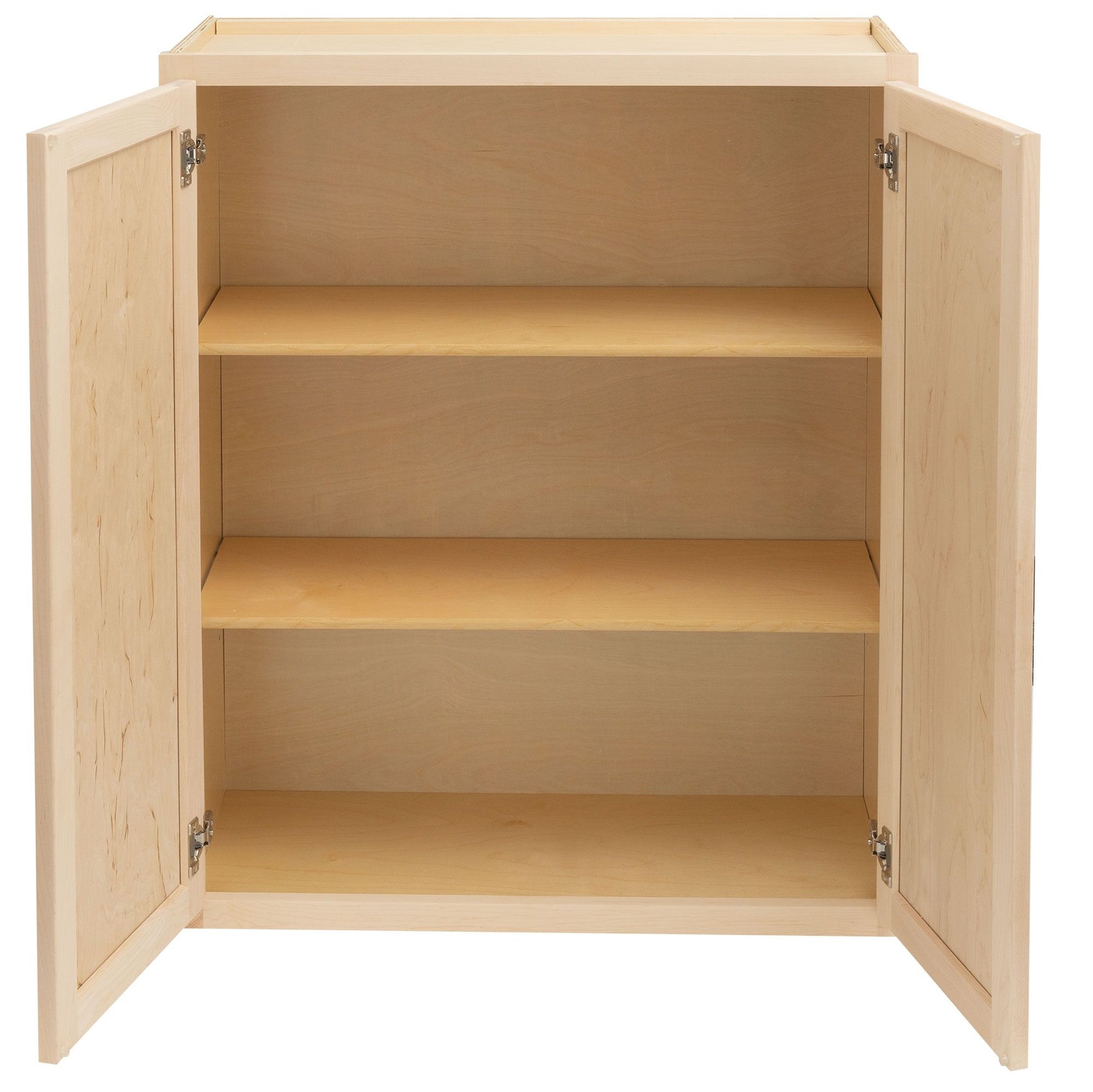 27" - 36" Wall Kitchen Cabinet Raw Maple