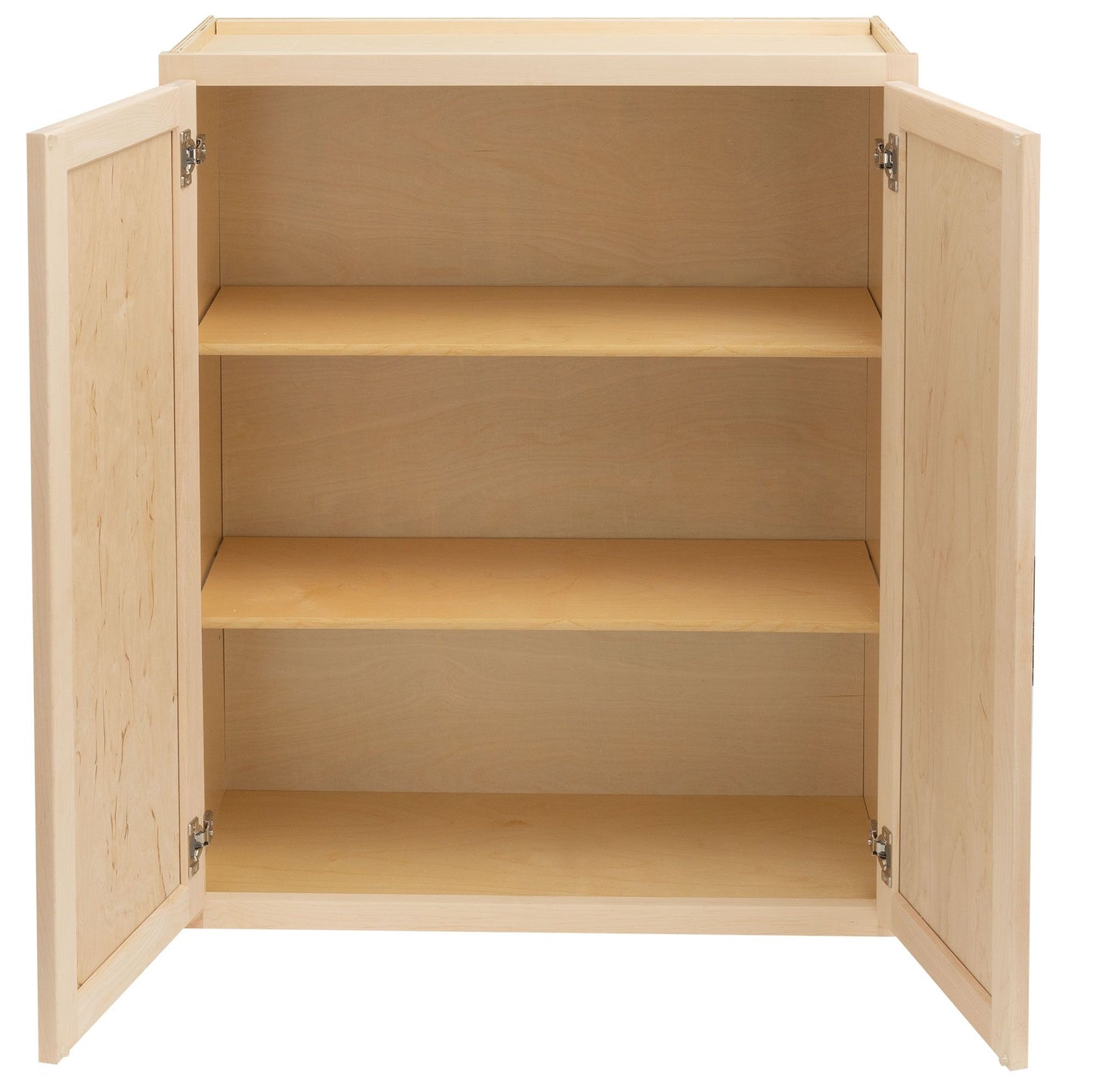 Quicklock Raw Maple Wall Cabinet - Double Door