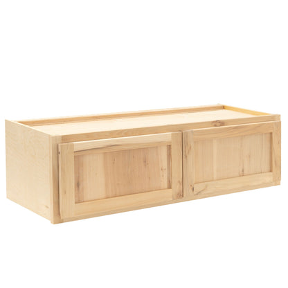 Refrigerator Wall Kitchen Cabinet Raw Hickory