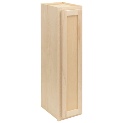 9" Wall Kitchen Cabinet Raw Maple