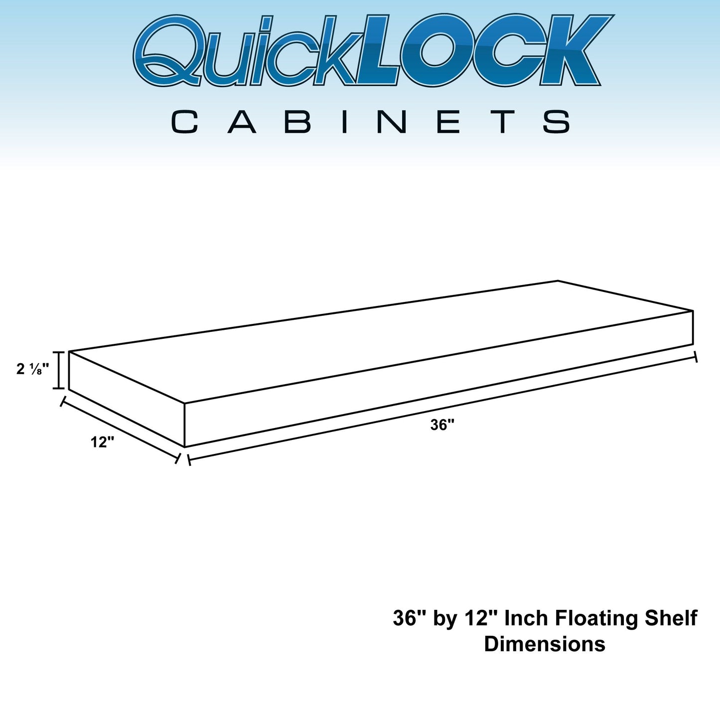 Floating Shelf | Magnetic Gray | 12" Depth