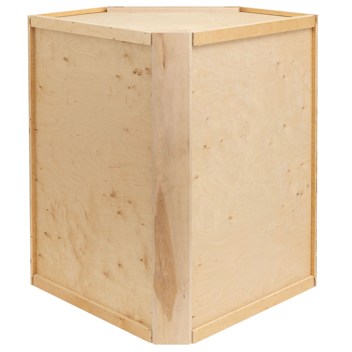 Quicklock Rustic Hickory Wall Corner Cabinet