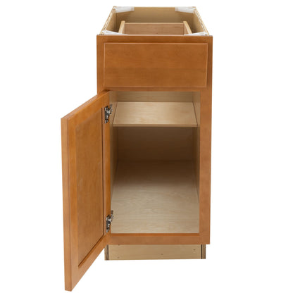 12" - 24" Kitchen Cabinet Provincial Stain Base Cabinet