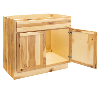 Sink Base Kitchen Cabinet Rustic Hickory Base Cabinet