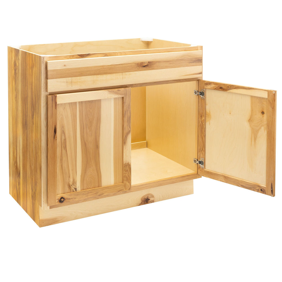 Sink Base Kitchen Cabinet Rustic Hickory Base Cabinet ...