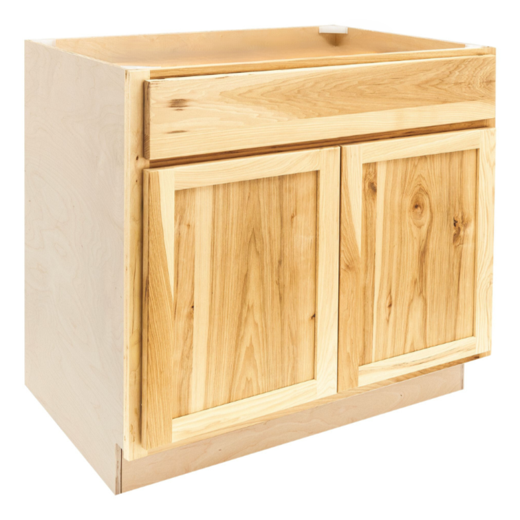 Quicklock Rustic Hickory Sink Base Cabinet