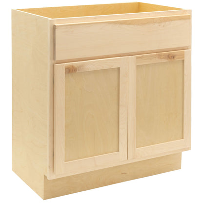 30" Bathroom Vanity | Raw Maple