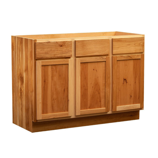 Quicklock Rustic Hickory Bathroom Vanity Base Cabinet - Medium
