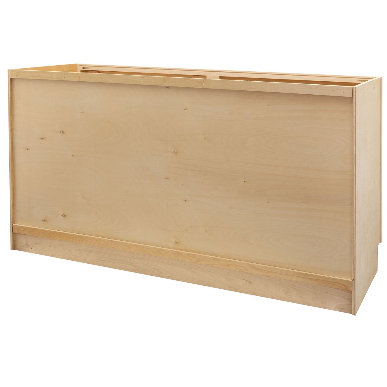 Quicklock Raw Maple Bathroom Vanity Base Cabinet - Large