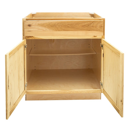 Kitchen Cabinet Set Rustic Hickory