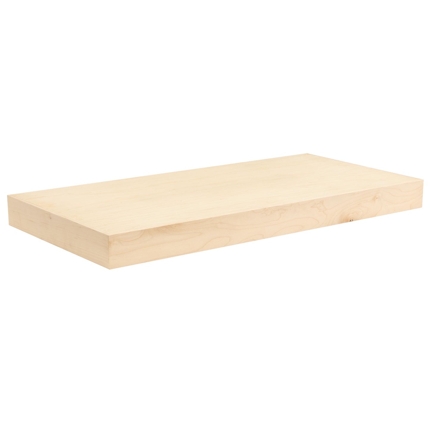 Quicklock Raw Maple Floating Shelf - Slim