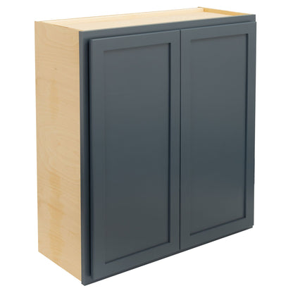 30" - 36" Wall Kitchen Cabinet Needlepoint Navy