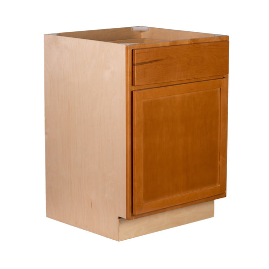 Quicklock Provincial Stain Base Cabinet - Single Door