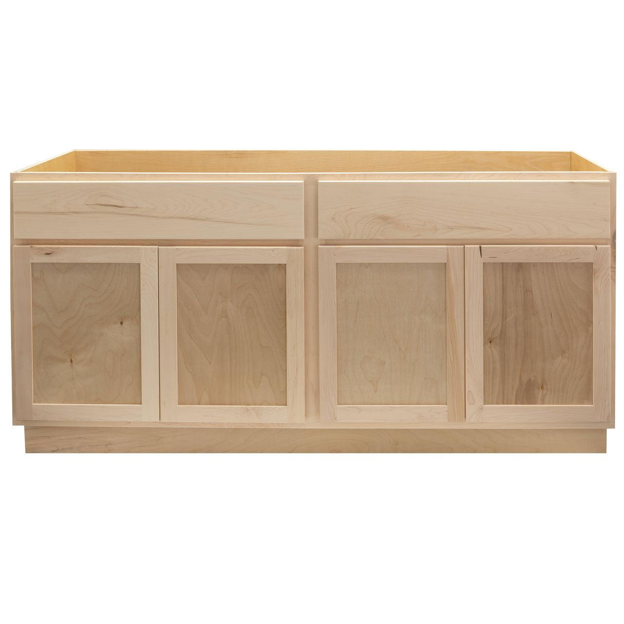 Quicklock Raw Maple Bathroom Vanity Base Cabinet - Large