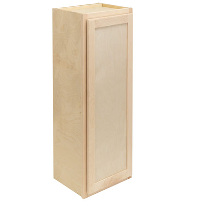 12" - 24" Wall Kitchen Cabinet Raw Maple