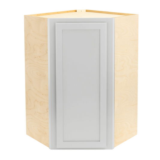 Quicklock Pure White Wall Corner Cabinet