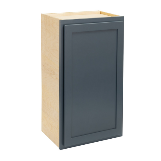 Quicklock Needlepoint Navy Wall Cabinet - Single Door
