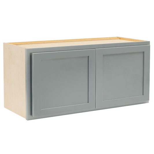 Quicklock Magnetic Gray Wall Microwave Cabinet