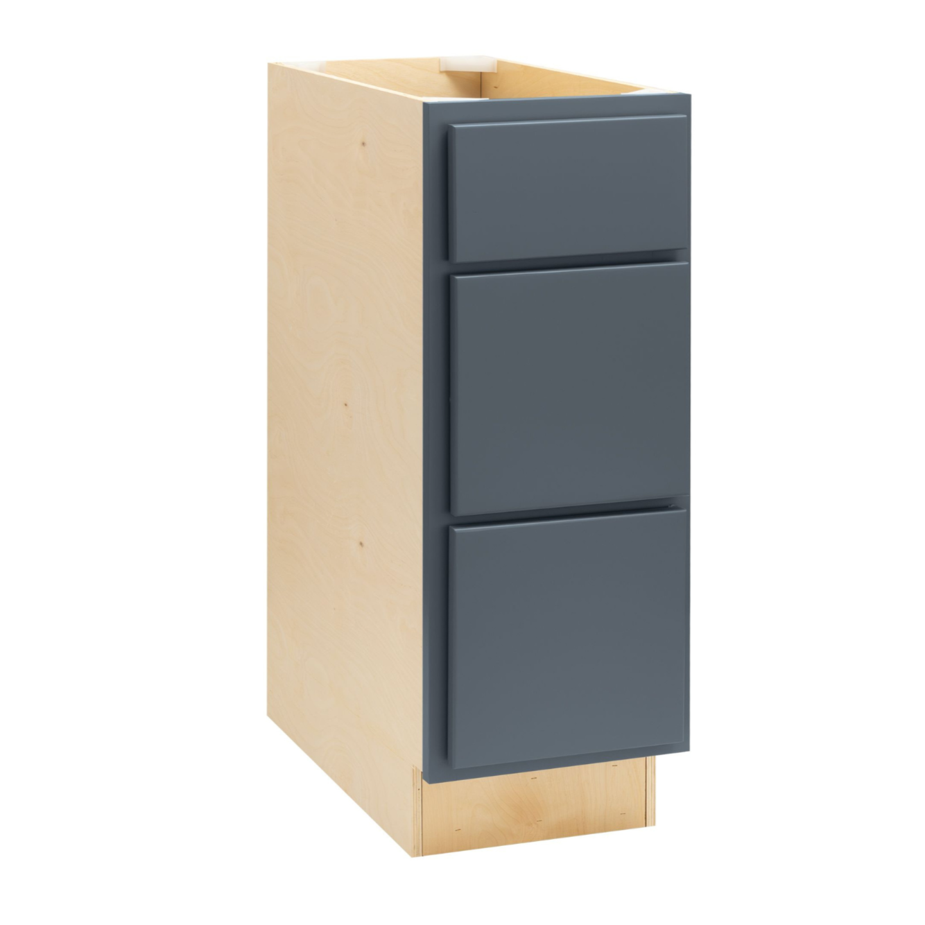 Quicklock Needlepoint Navy 3 Drawer Vanity Base Cabinet