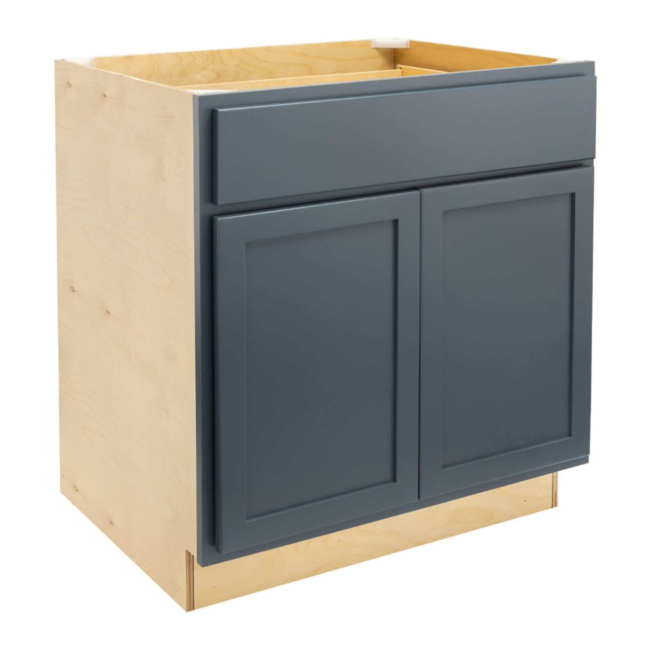 Quicklock Needlepoint Navy Base Cabinet - Double Door