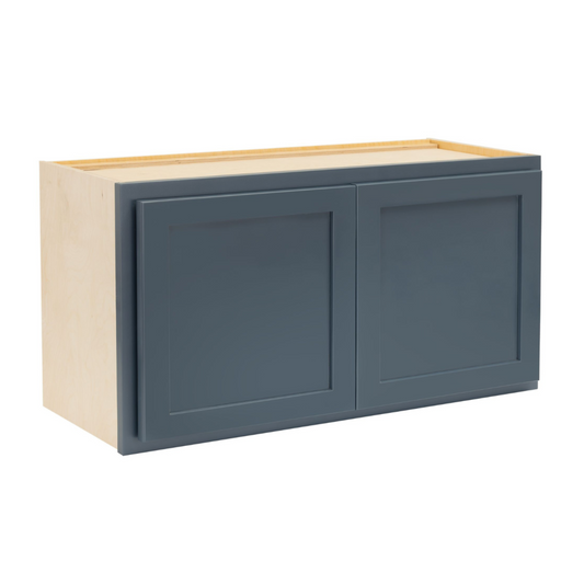 Quicklock Needlepoint Navy Microwave Wall Cabinet