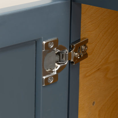 18" - 24" Wall Kitchen Cabinet Needlepoint Navy